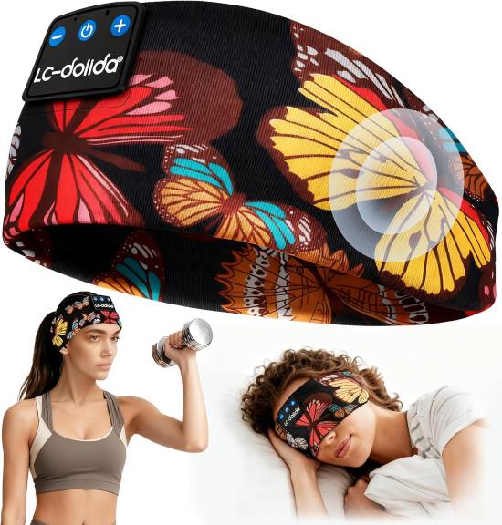 LC dolida Headband Bluetooth 5.4 Butterfly