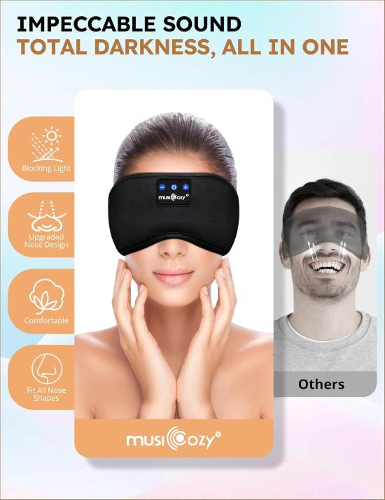 MUSICOZY Bluetooth 5.4 Headband Adjustable