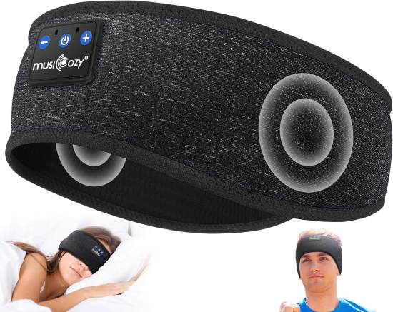 MUSICOZY Bluetooth 5.4 Headband Black