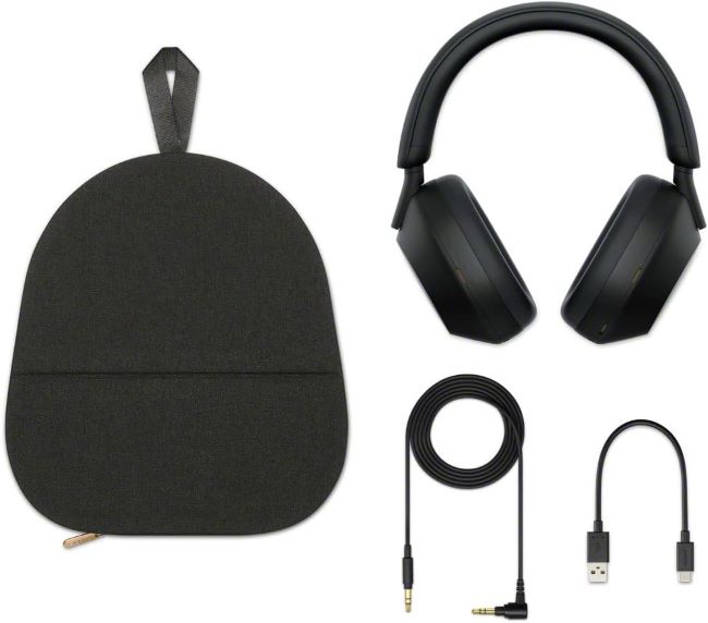 Sony WH-1000XM5 premium noise cancelling headphones with 30-hour battery and smart audio optimization
