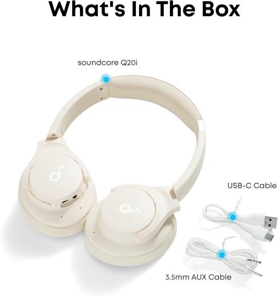 Soundcore by Anker Q20i Hybrid Active Noise Cancelling Headphones