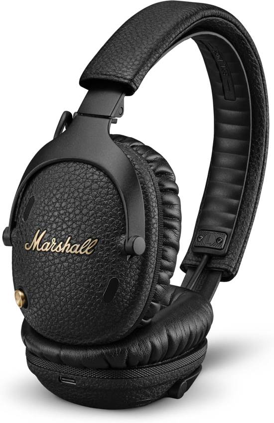 Marshall Monitor III A.N.C. Wireless Noise Cancelling Over-Ear Bluetooth Headphones, Black