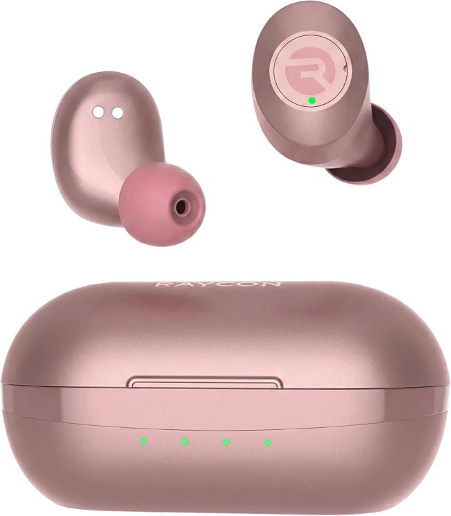 Raycon Everyday Classic wireless earbuds with active noise canceling, sweat resistance, and compact charging case