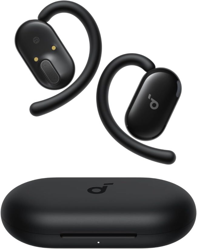 Soundcore V20i by Anker open-ear wireless headphones with adjustable ear hooks, Bluetooth 5.4, and ultra-comfort fit
