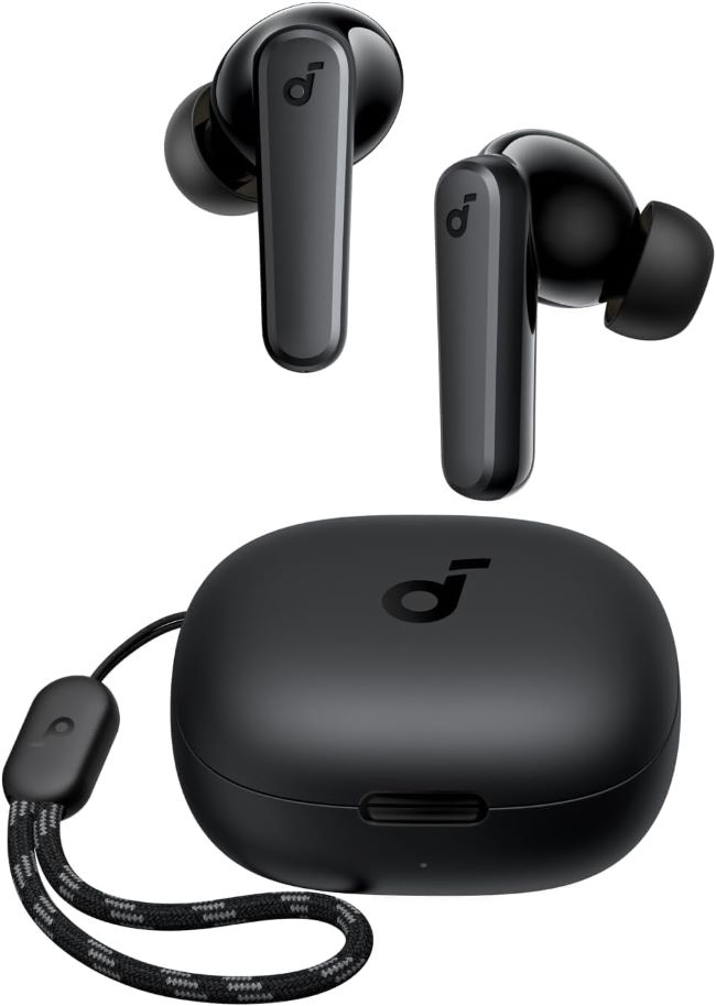 Soundcore by Anker P20i true wireless earbuds with 10mm drivers, Bluetooth 5.3, dual mics for clear calls, customizable EQ, and 30-hour playtime