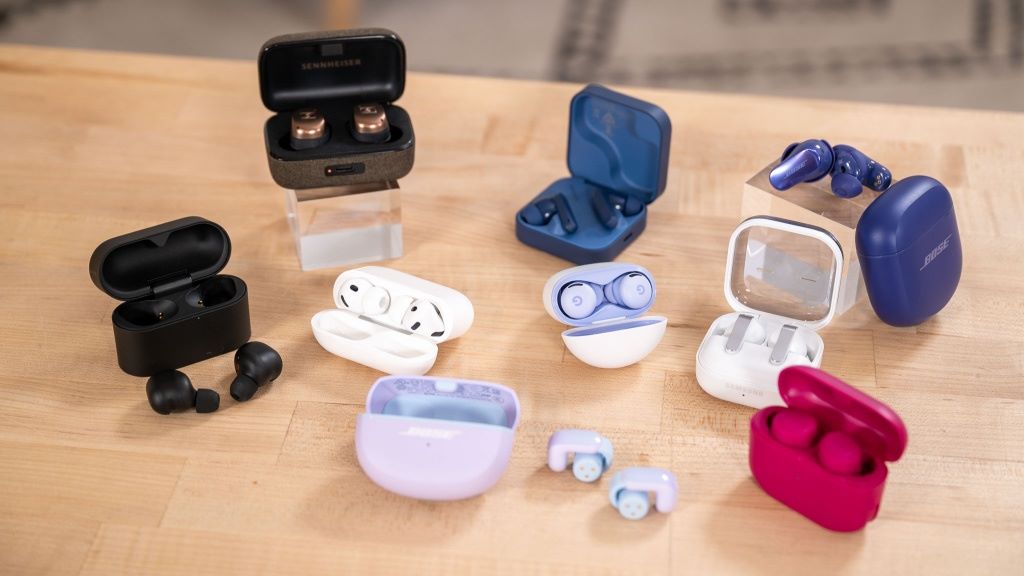 Close-up of charging case with true wireless earbuds designed for everyday use