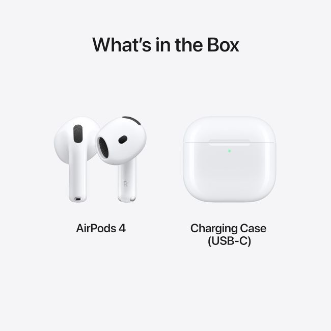 Apple AirPods 4 featuring Personalized Spatial Audio, H2 chip, and sweat-resistant design