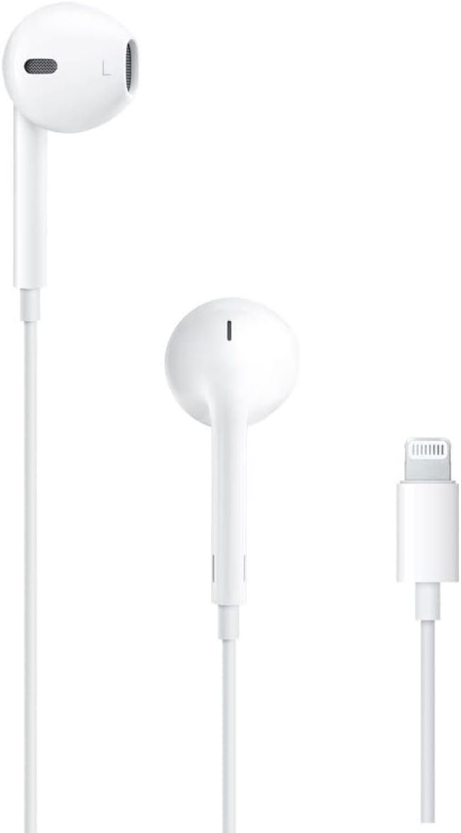 Apple EarPods with Lightning connector for clear audio, calls, and music on iPhone in Wisconsin