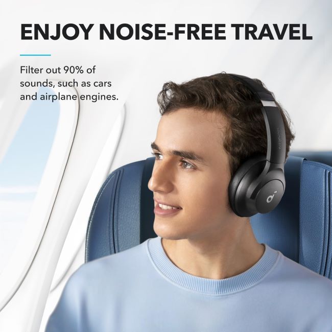Anker Soundcore Q20i over-ear headphones for travel, work, and everyday listening