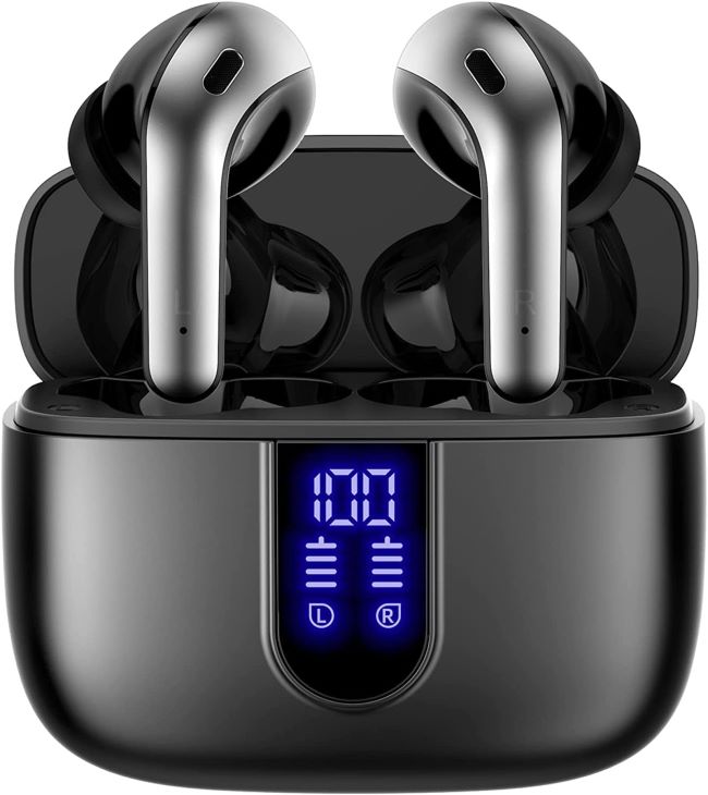 TAGRY Bluetooth wireless earbuds with charging case for music, calls, and workouts in New York