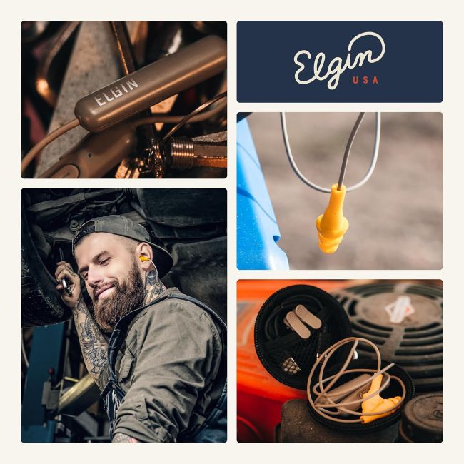 Elgin Ruckus wireless earplug headphones for work