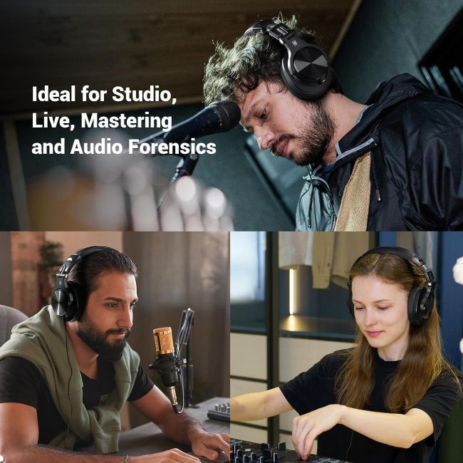 OneOdio A70 wireless headphones with wired mode for studio monitoring
