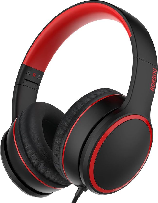 RORSOU R10 lightweight wired kids headphones for school and travel in Georgia