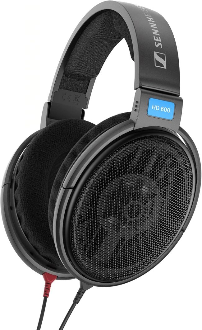 Sennheiser HD 600 Wired Headphones with open-back design for studio listening