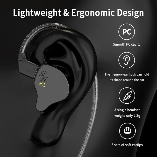 YINYOO CCZ Melody in-ear headphones with colorful design and silicone ear tips